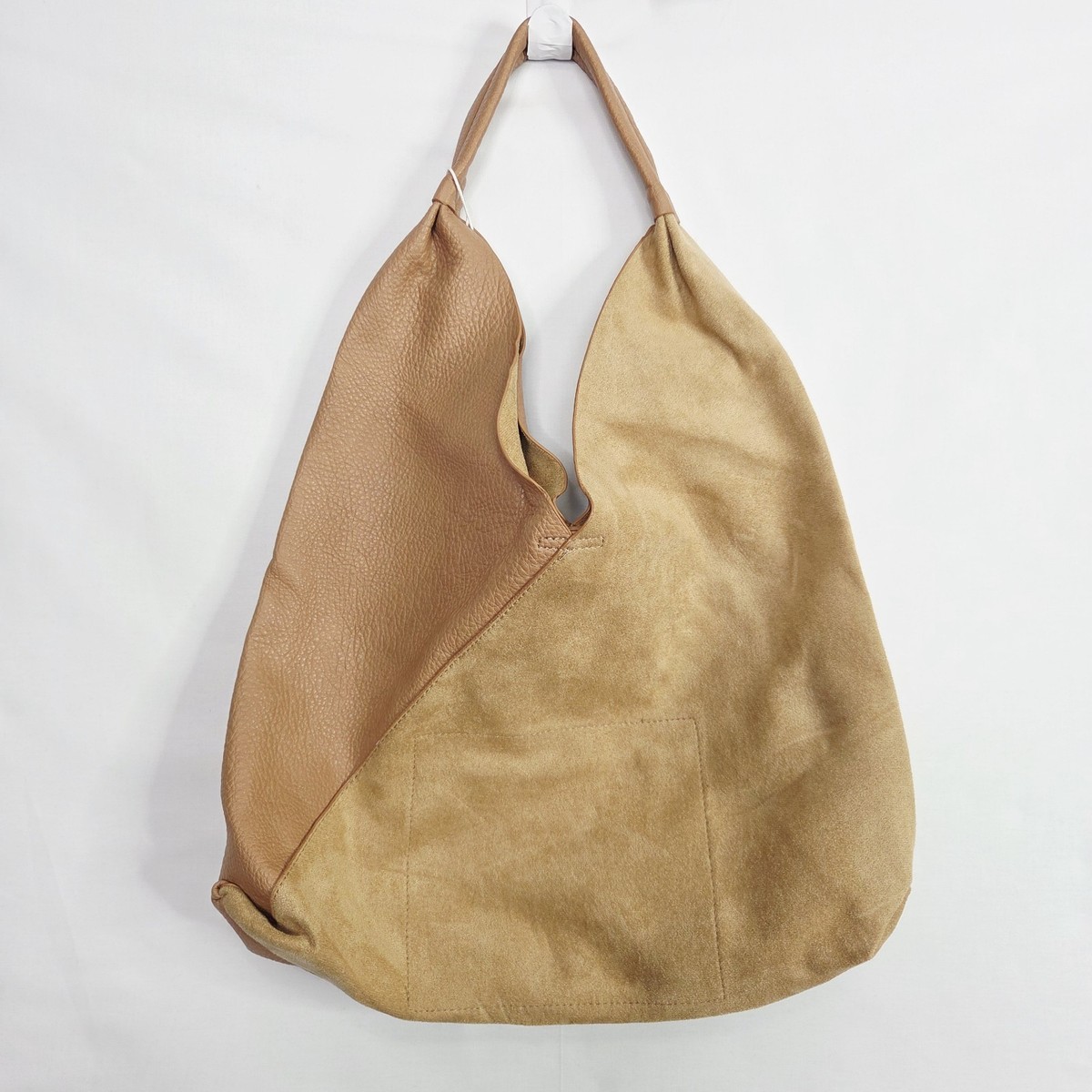 Shiraleah Chicago Arden Tote Tan Hobo Shoulder Bag Slouchy Faux 