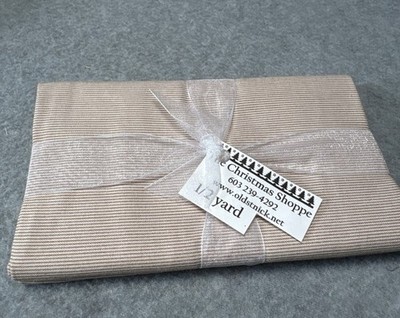 Striped Cotton Fabric Bundle 1/2 yard x 44'' Neutral Beige for Sewing Crafts Quil
