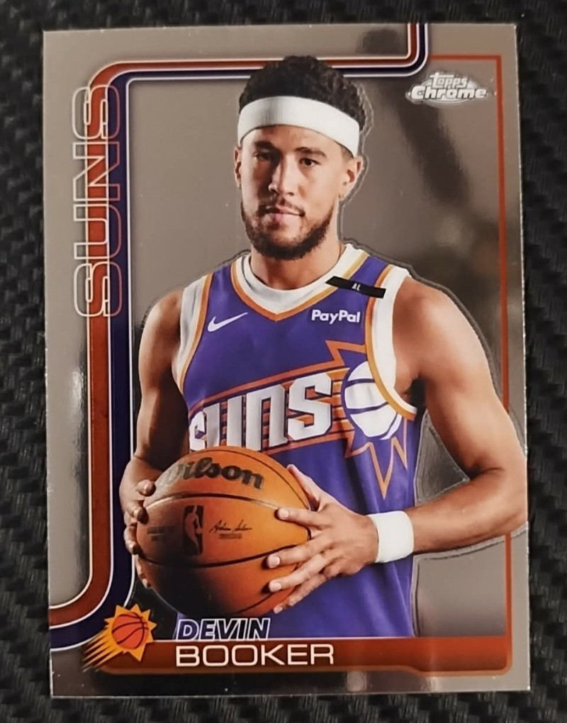 2025-26 Topps Chrome NBA Devin Booker SP Image Variation Phoenix Suns #195 RARE