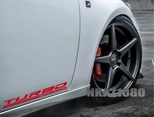 Turbo Limited Edition Decal Sticker Sport Racing Car Emblem Logo Set Of 2 Pair