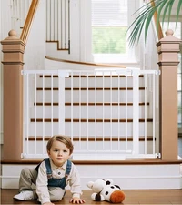 29.7-48" Baby Gate for Stairs, Mom's Choice Awards Winner-Dog Gates for Doorw...