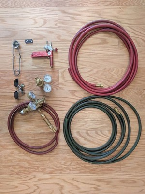 Nortel Mega Minor Glass Blowing Torch Setup + Victor SR150CR Regulator