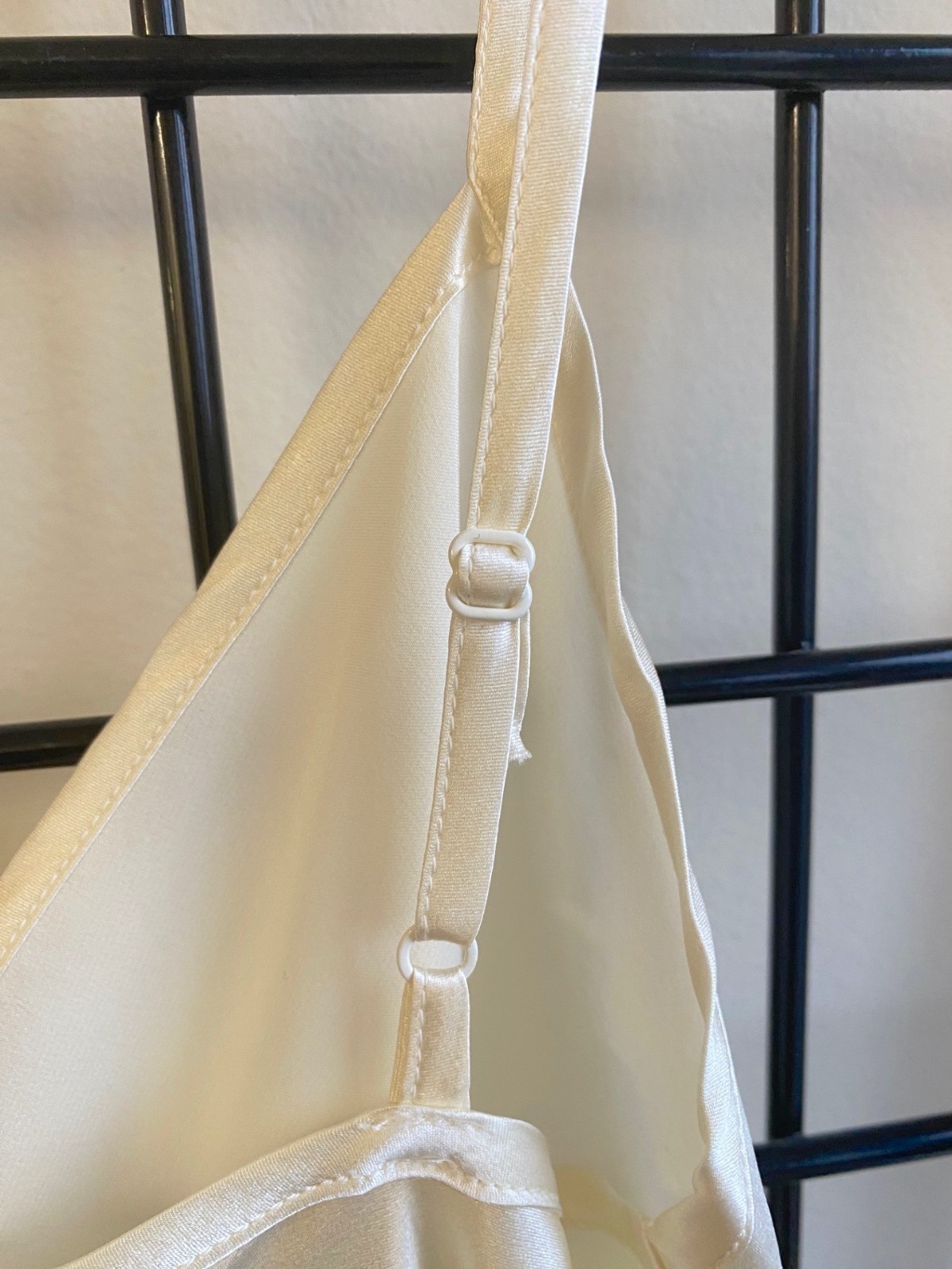 100% Silk Slip Dress, NWT, nightgown, Off White, Medium, 20017IV(M)