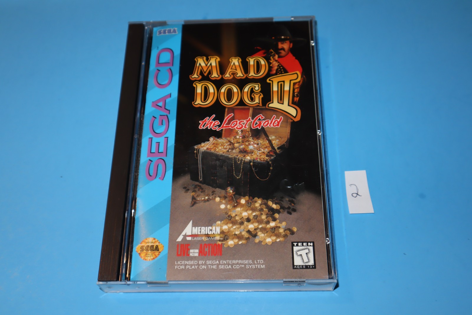 MAD DOG MCCREE 2 II: THE LOST GOLD FOR SEGA CD COMPLETE & TESTED WITH REG. CARD!