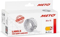 Meto Etiketten FüR Preisauszeichner 26 X 12 Mm Orange 6 Rollen à 1.000 Etiketten