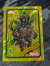 2025 Topps Chrome Marvel #53 - Fin Fang Foom - SP Yellow Lava Refractor
