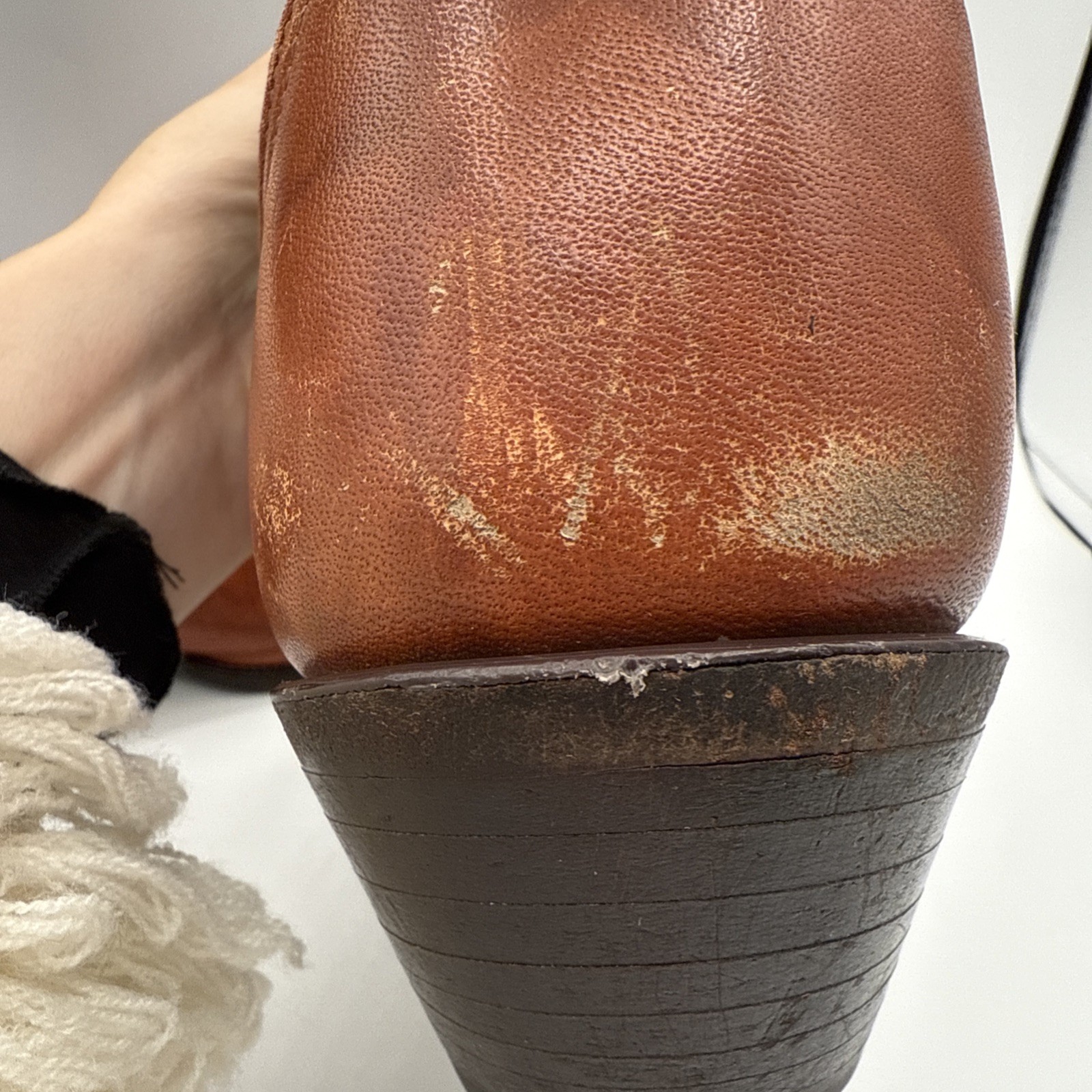 Vintage Men’s Tony Lama Cowboy Boots Two Tone Brown Lizard Wingtip Toe 11.5D USA