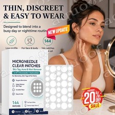 Curalona Microneedle Patches 144pcs, Skin Tag Wart Acne Remover Patches,Hot Sale