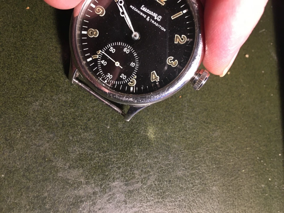 Reloj mecánico de acero Eberhard Traversetolo 42 mm para reparación - Imagen 3 de 4