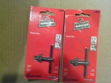 TWO !! Vermont American Chuck Keys 14909 Made In USA