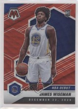 2020-21 Panini Mosaic NBA Debut Mosaic Red Wave Prizm James Wiseman #266 0w7p