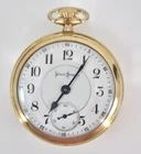 Antique Illinois Watch Co Bunn Pocket Watch 1504308 17j, RUNS!