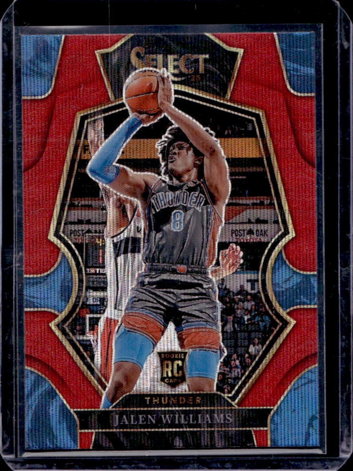 2022-23 Select Jalen Williams RC Red Wave Prizms Premier Level #167 Thunder