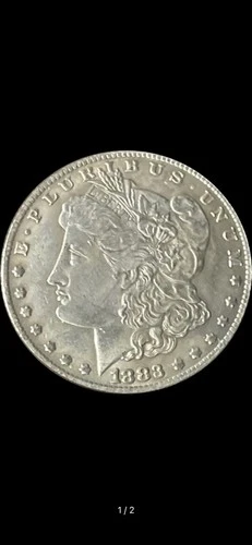 Morgan Silver Dollar $1 Coins 1888 & 1896 Circulated Business Strike