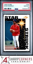 1996 SCORE #366 EDDIE MURRAY INDIANS HOF PSA 10