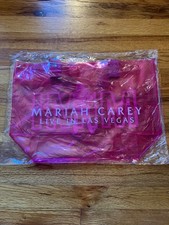 RARO NUEVO Mariah Carey 2024 Mimi Tour Live in Las Vegas Rosa VIP Bolso Memorabilia