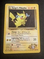 Lt. Surge's Pikachu 81/132 Common Gym Heroes Pokemon Unlimited Near Mint on eBay