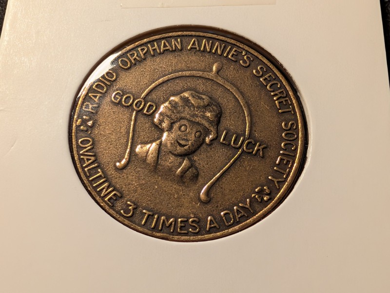 Vtg Good Luck Radio Orphan Annie's Secret Society Coin Token