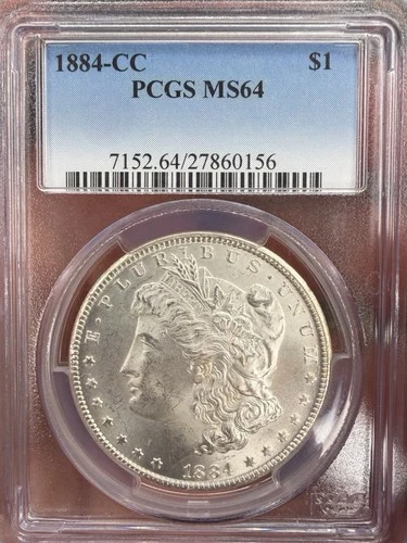 🔥PCGS 1884 MS64 PCGS CARSON CITY MORGAN SILVER DOLLAR KEY DATE KEY MINT 🔥