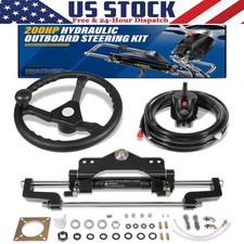 Complete 200HP Marine Hydraulic Steering Kit For Yamaha, Honda, Mercury  More