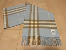 Burberry Cashmere Scarf Light Blue
