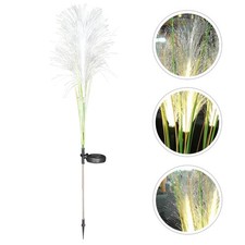Outdoor Reed Solar Lamp Decorative Floor Lawn Lamp for Garden Yard Courtyard
