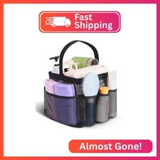 EUDELE Mesh Shower Caddy Portable for College Dorm Room Essentials, 8-Pocket Lar