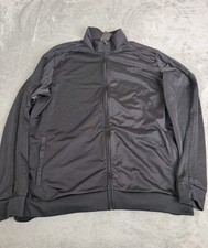 Adidas Essentials 3-Stripes Tricot Track Jacket Men  s Size XL Black Full Zip