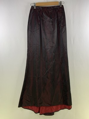 VTG 90s Women Y2K Irridescent Formal Maxi Skirt XS/S Whimsigoth Witchy Prom USA