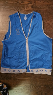 #ad #ad Sams Club Employee Uniform Blue Vest Hi Vis Reflective Size Large $26.39