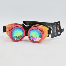 Spirit Halloween Steampunk Kaleidoscope Goggles Rainbow Special Lens Cosplay NWT