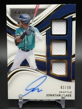 2023 Panini Immaculate Jonatan Clase Triple Memorabilia Signatures Auto