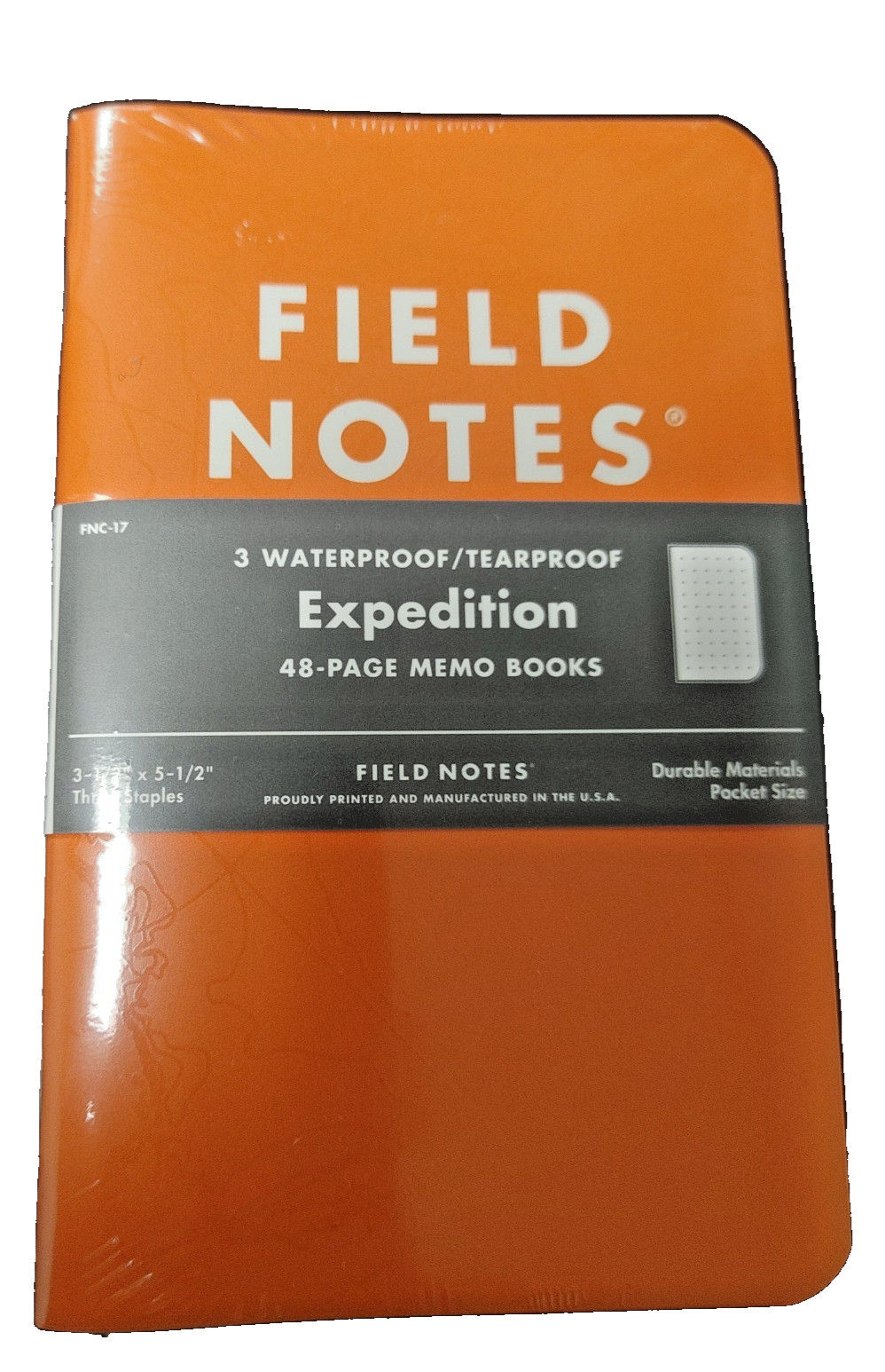 Field Notes Expedition Edition 3 Pack Waterproof Memo New Sealed Free Shipping