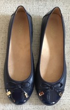 VIONIC Women's 7.5 Spark Minna Ballet Flats Navy Blue Shoes