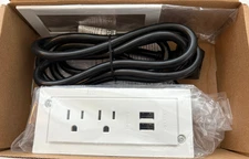 Legrand Radiant Wiremold RDZBK Furniture Power Outlet Center - White (Open Box)