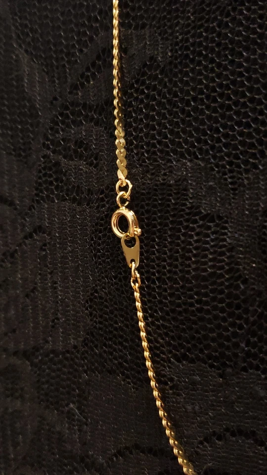 Una docena (12) cadena serpentina chapada en oro nueva sin etiquetas 17 pulgadas 2 mm Foto 2 de 4