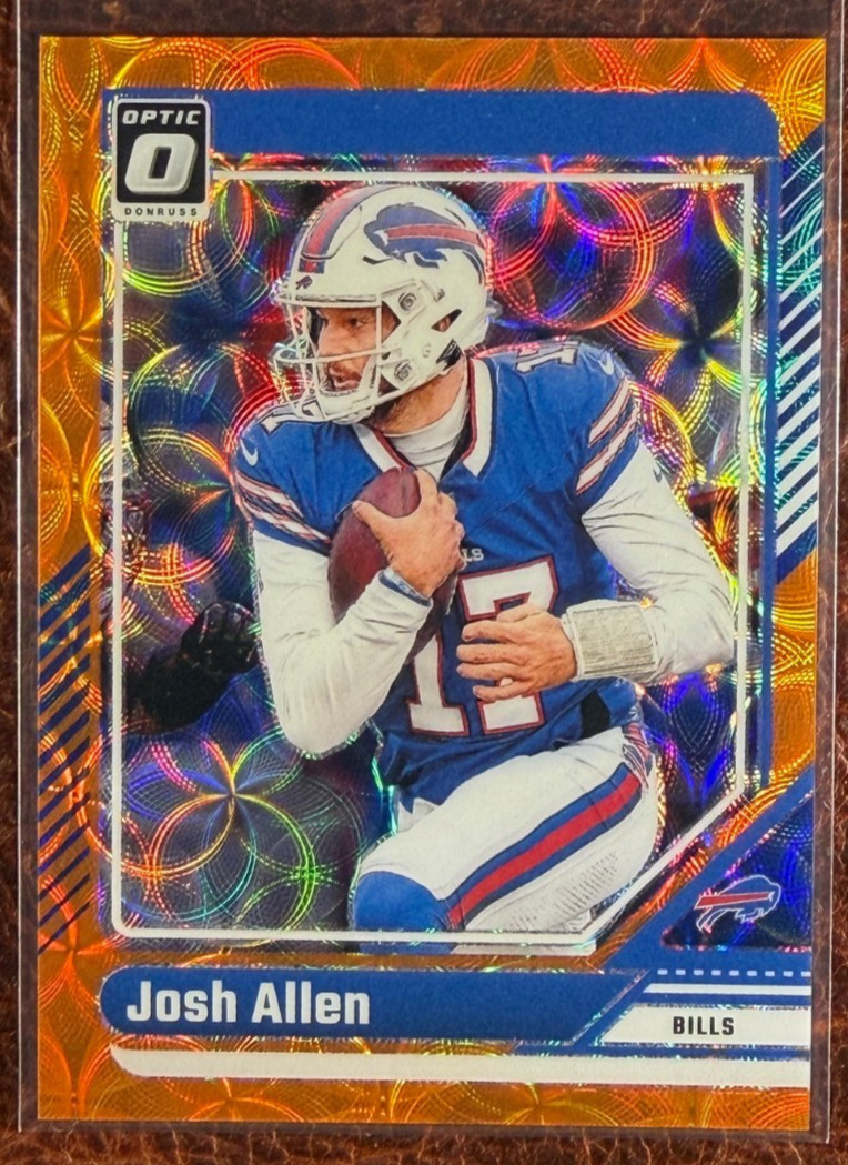 RARE /79! 🚀 Josh Allen 2024 Panini Donruss Optic ORANGE SCOPE Prizm #19