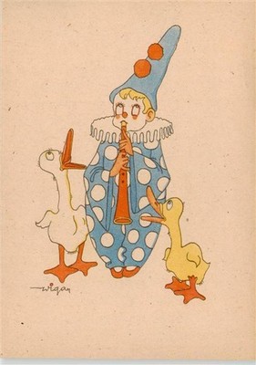 Clown Payaso Circus Cirque-- Duck Flute