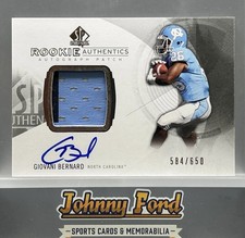 Giovani Bernard 2013 SP Authentic Rookie Patch Auto #584/650 #159