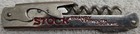 VINTAGE STOCK BRANDY VERMOUTH LIQUEURS BOTTLE OPENER CORK SCREW 4 1/2" — photo 2