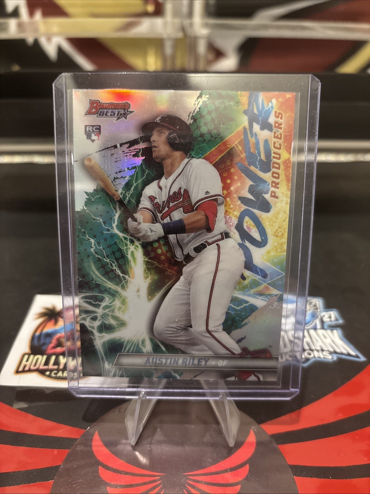 2019 Bowman's Best #PP-ARI Austin Riley RC Refractor Power Producers 