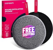 2 Pack Exfoliating Body Scrubber Shower Sponge Gentle  Rough Body Exfoliator