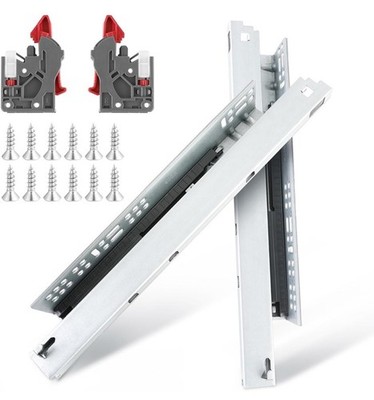 6 Pair 22  Soft Close Undermount Drawer Slides Full Extension Rails