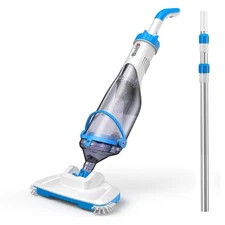 Pool Vacuum for Above Ground Pool  Inground Pool, Rechargeable Handheld Clean...