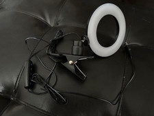 Ring Light 3 Color, 5 Brightness Timer 3.5'' Small Video Conference Light...