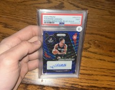 2023 Panini Prizm Toumani Camara Blue Wave Rookie Signatures Auto PSA 9 Mint RC