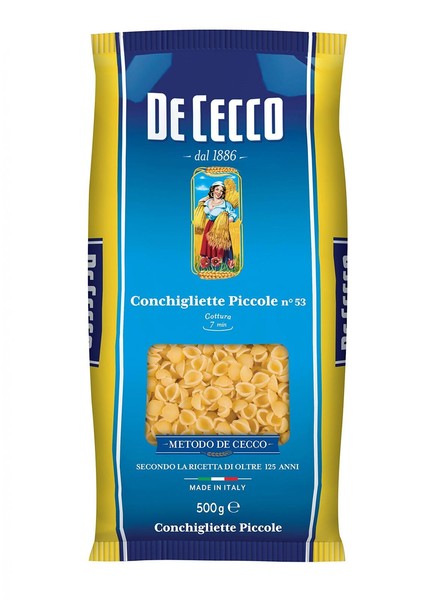 10X Pasta De Cecco 100% Italienisch Conchigliette Piccole N. 53 Nudeln 500G-image