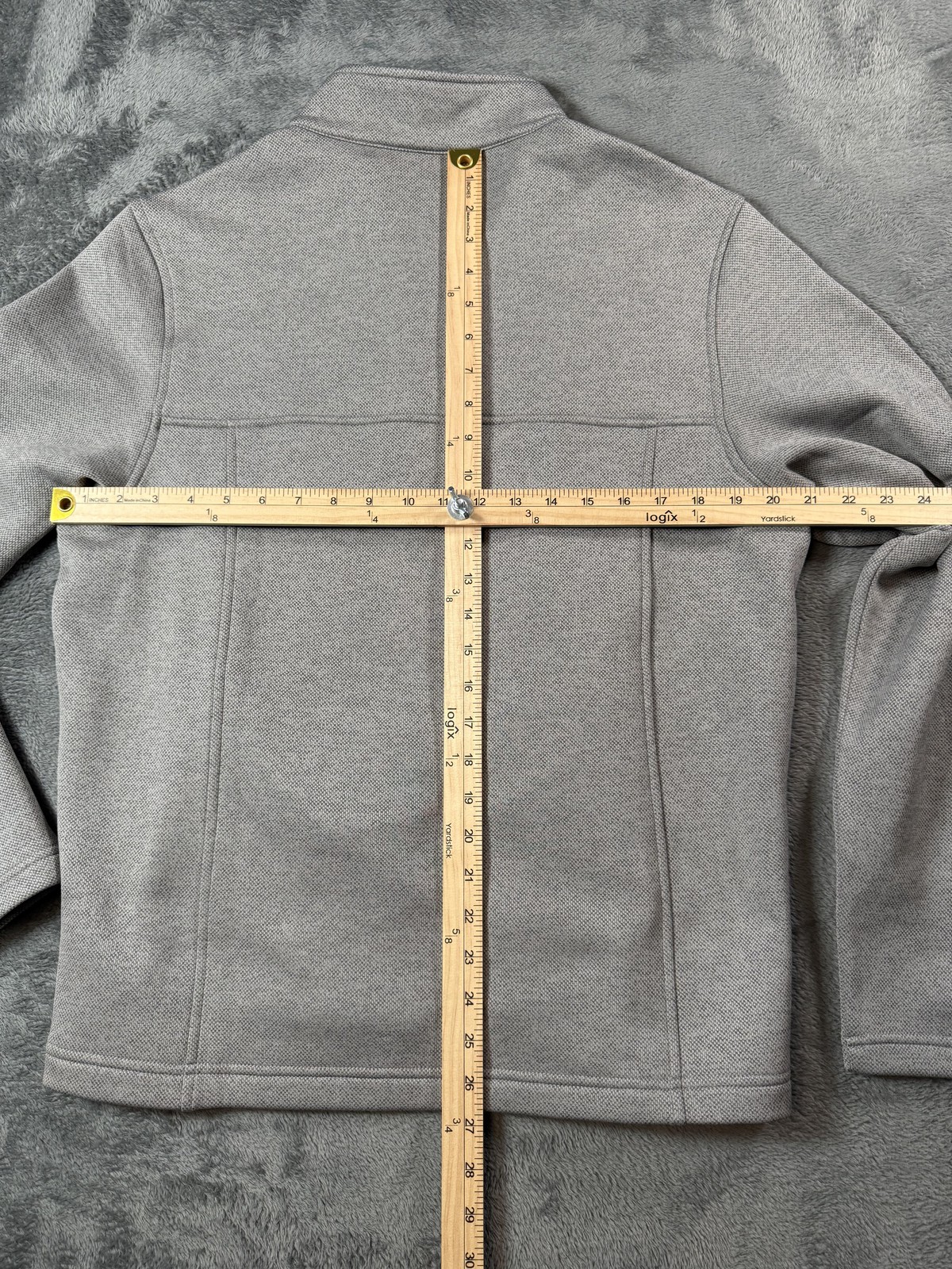 Turtleson Snap Pullover Mens Medium Gray Mock Nec… - image 9
