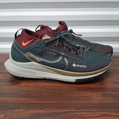 Nike React Pegasus Trail 4 GORE-TEX 'Deep Green Maroon Mens Sz 13 XE Extra Wide