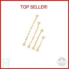 FAMARINE 4 PCS Gold Necklace Extender Chain for Women Gold Extension Bracelet Li